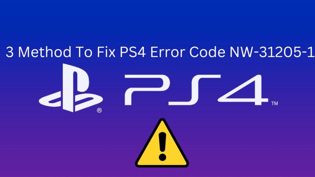 PS4 Error Code NW-31205-1