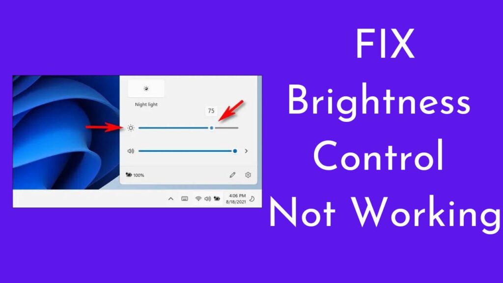 FIX Brightness Control Not Working